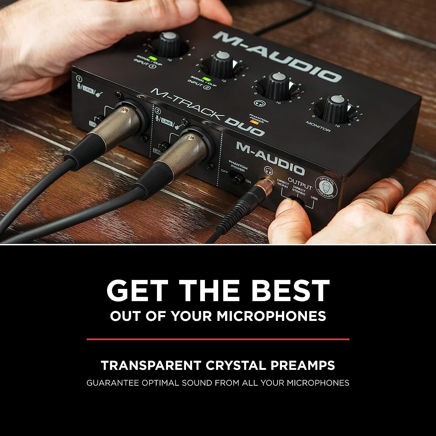M-Track Duo – USB Audio Interface for Recording, Streaming and Podcasting with Dual XLR, Line & DI Inputs, plus a Software Suite Included