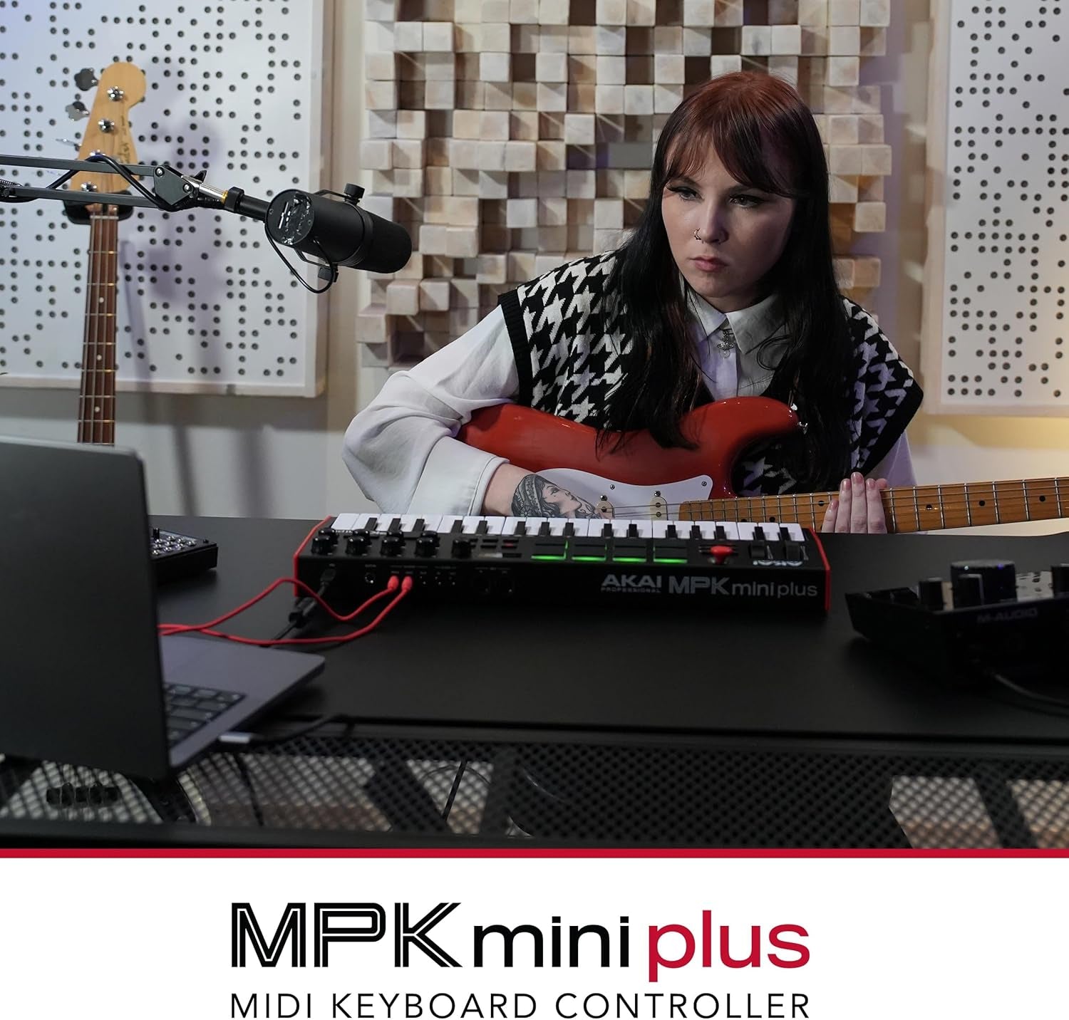 37-Key Akai MPK Mini plus - USB MIDI Keyboard Controller