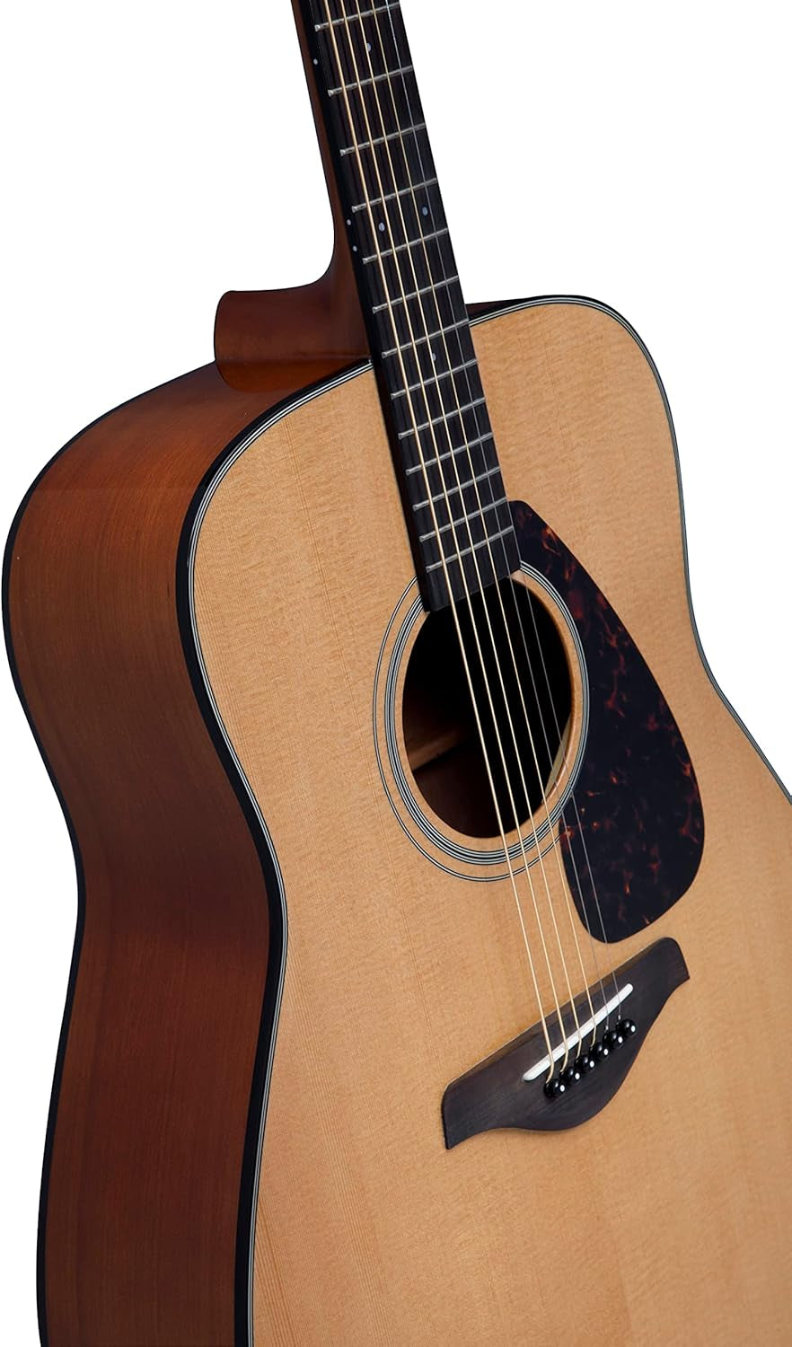 6 String Beginner Solid Spruce Top Traditional Western Dreadnought Acoustic Guitar with Rosewood Fingerboard, Natural Finish, Right, (FG800J NT)