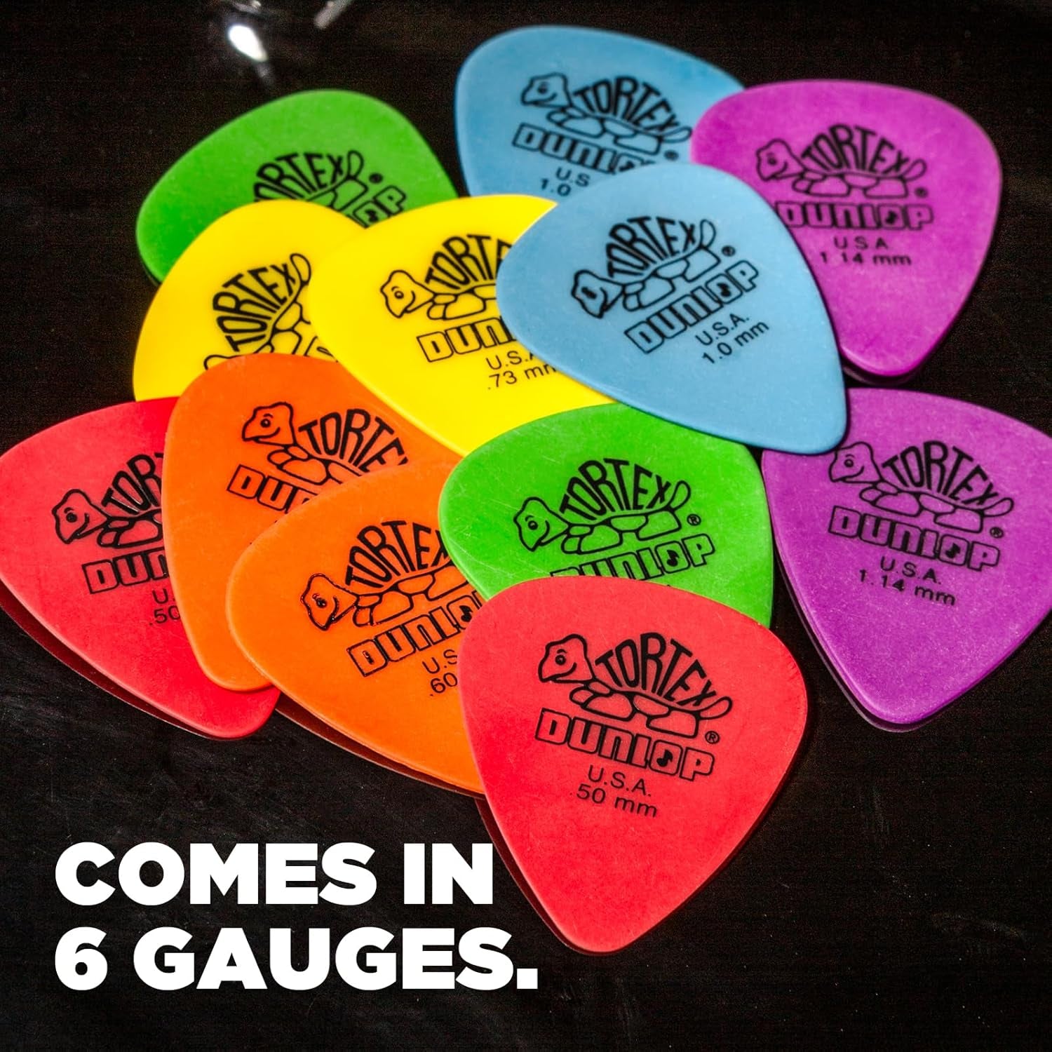 Dunlop Tortex Standard .60Mm Orange Guitar Pick, 12 Pack