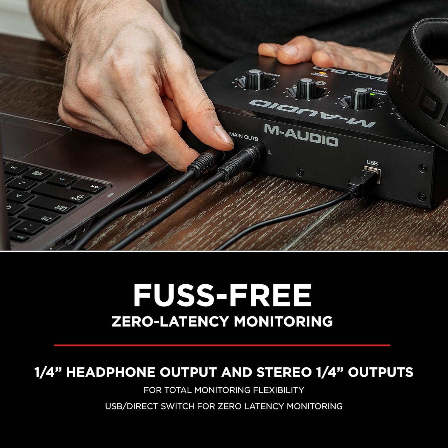 M-Track Duo – USB Audio Interface for Recording, Streaming and Podcasting with Dual XLR, Line & DI Inputs, plus a Software Suite Included