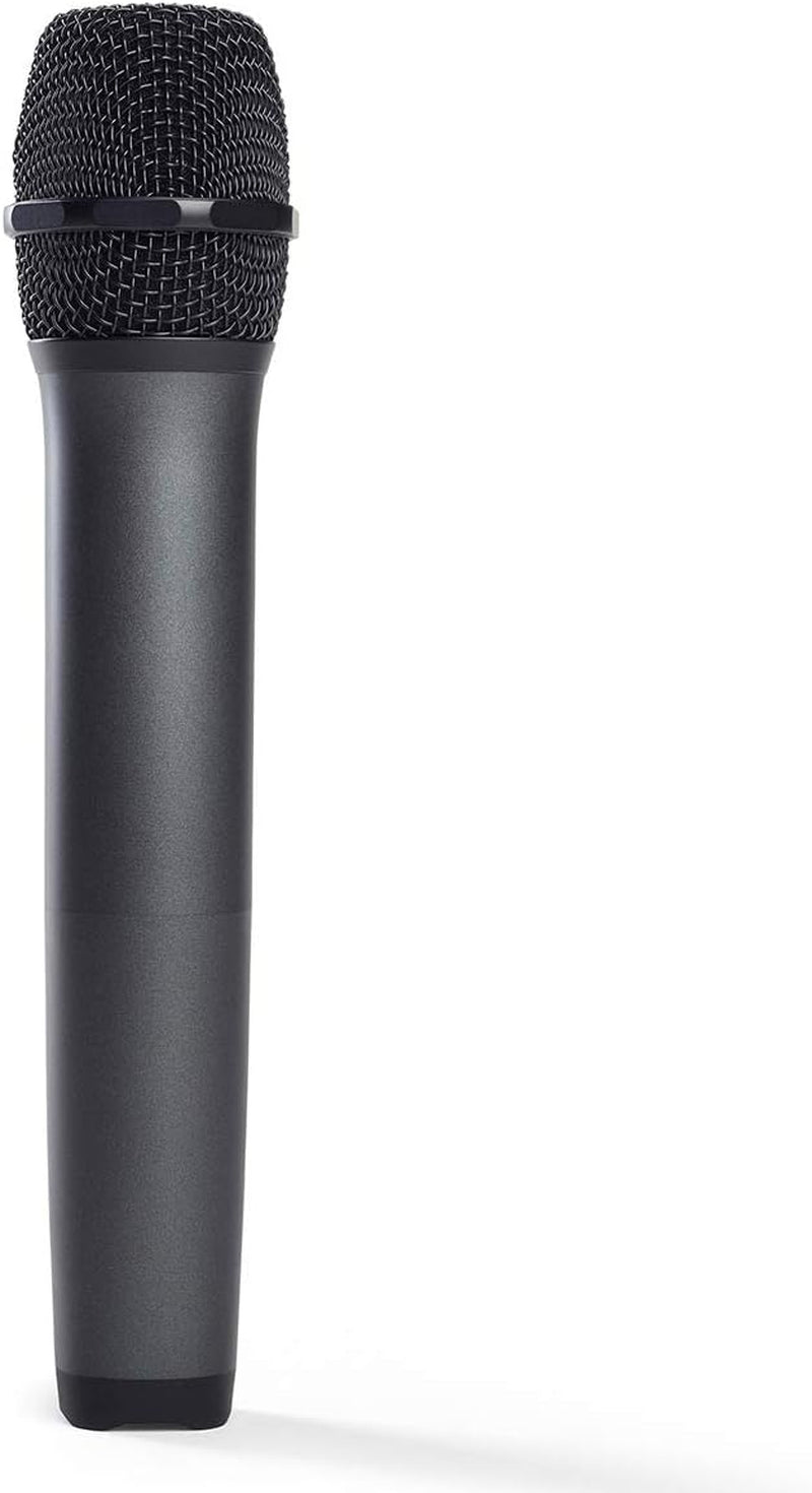 Wireless Two Microphone System with Dual-Channel Receiver, Black