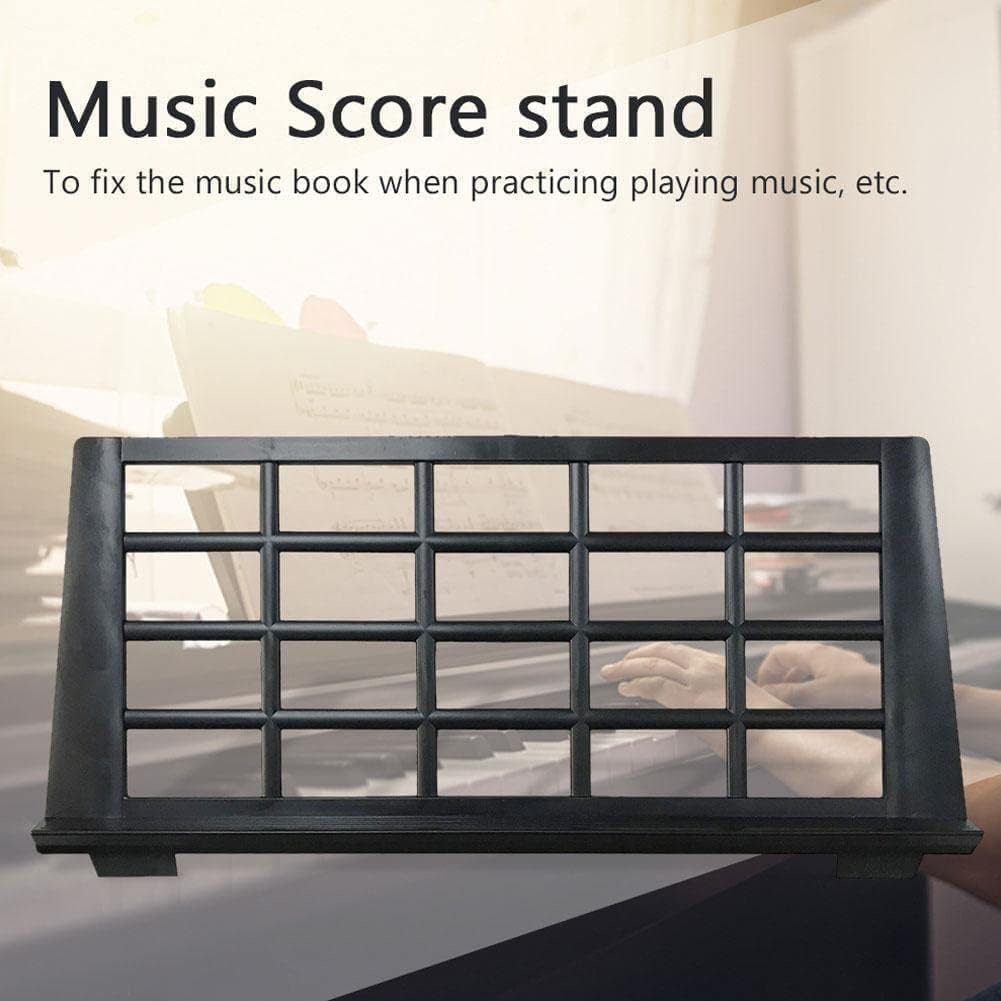 Black Keyboard Music Score Stand - Electronic Sheet Music Stands - Musical Instrument Parts Portable Durable Suitable Organ Holder - Instrument Accessories - Sheet Music Stands