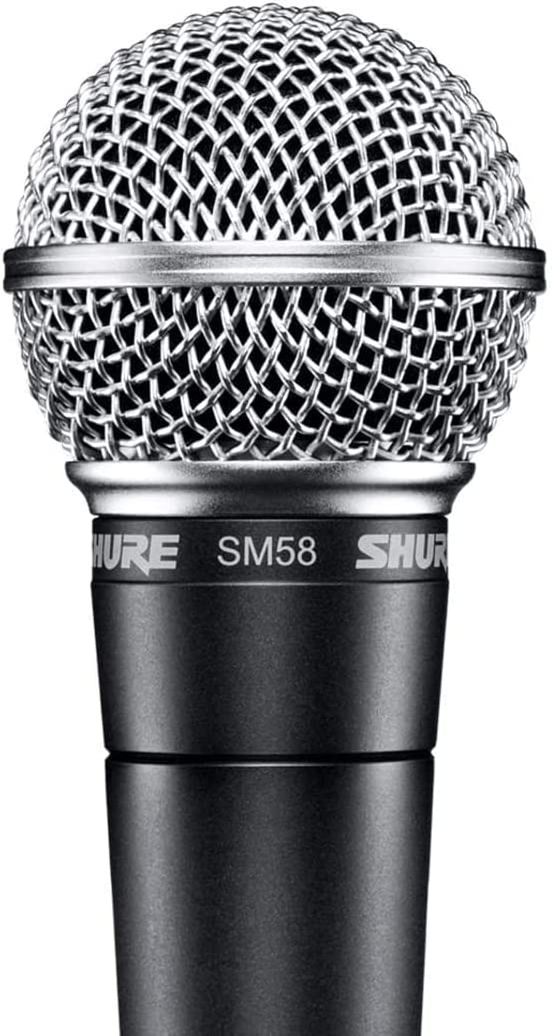 SM58 Pro XLR Dynamic Microphone - Professional Studio & Live Performance Cardioid Mic for Vocals, Podcasting, and Recording (SM58-LC)