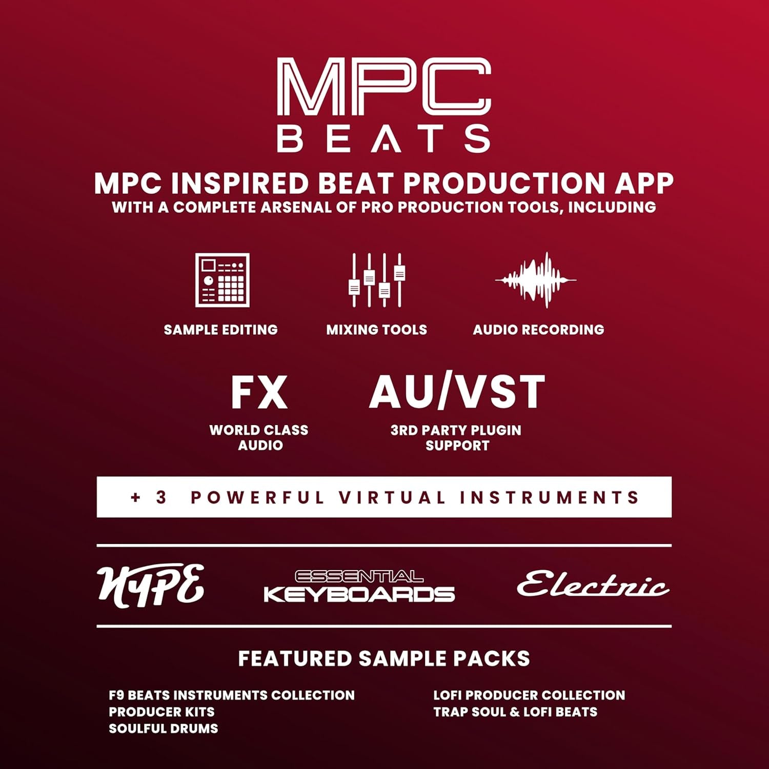 37-Key Akai MPK Mini plus - USB MIDI Keyboard Controller