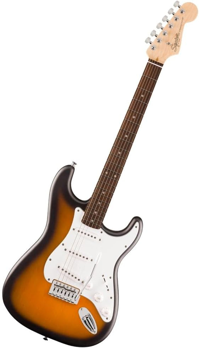 Squier Debut Series Stratocaster Electric Guitar, Beginner Guitar, with 2-Year Warranty, Includes Free Lessons, 2-Color Sunburst with Matte Finish