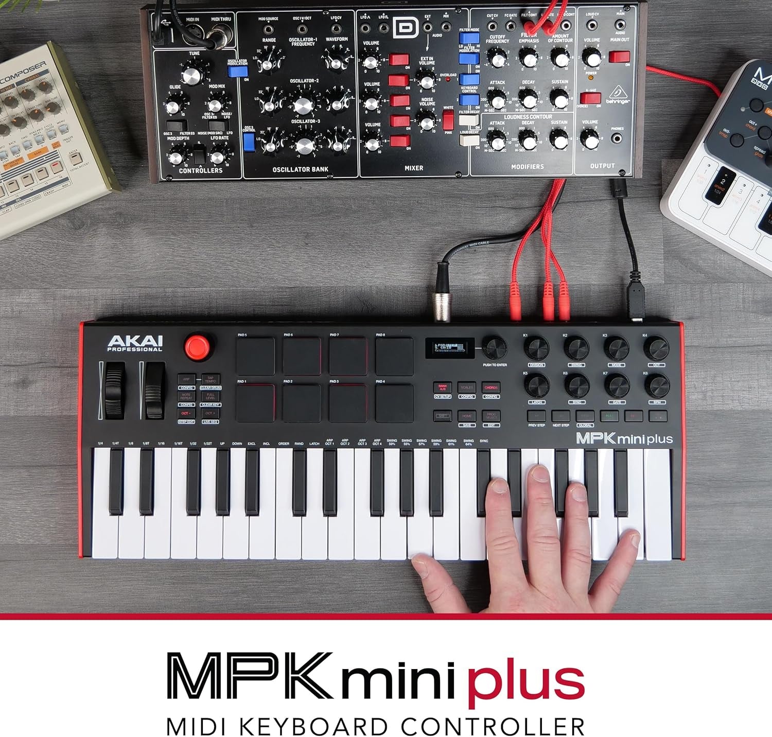 37-Key Akai MPK Mini plus - USB MIDI Keyboard Controller