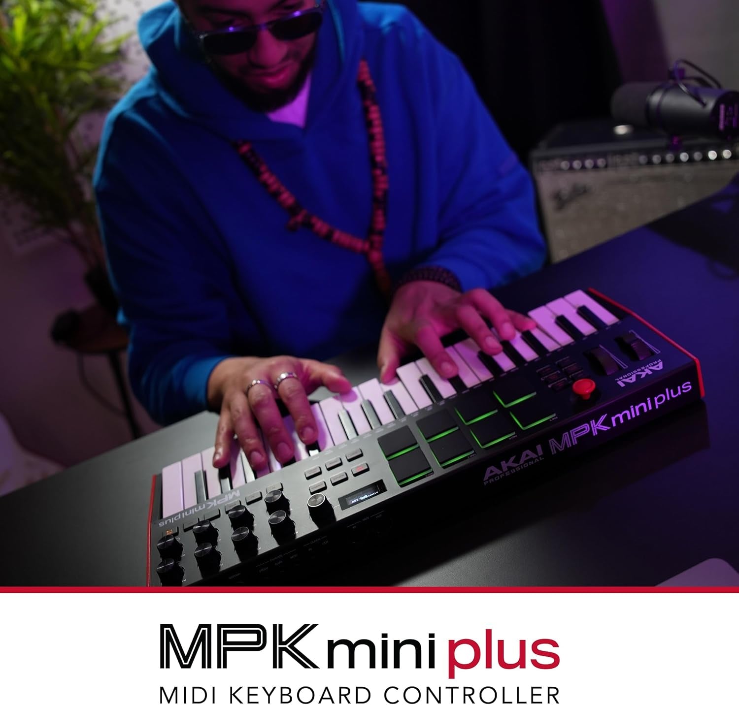 37-Key Akai MPK Mini plus - USB MIDI Keyboard Controller