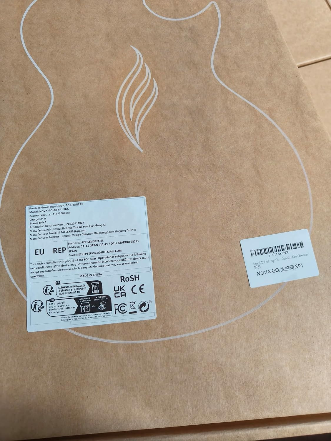 NOVA Go SP1 Carbon Fiber Acoustic Electric Guitar with Smart Acousticplus 35 Inch Travel Acustica Guitarra Starter Bundle Kit of Gig Bag, Strap, Strings, Charging Cable, Instrument Cable(Black)